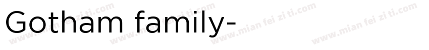 Gotham family字体转换